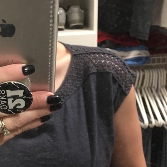 Beautiful Crochet Neck Shirt - Picture 2 of 7